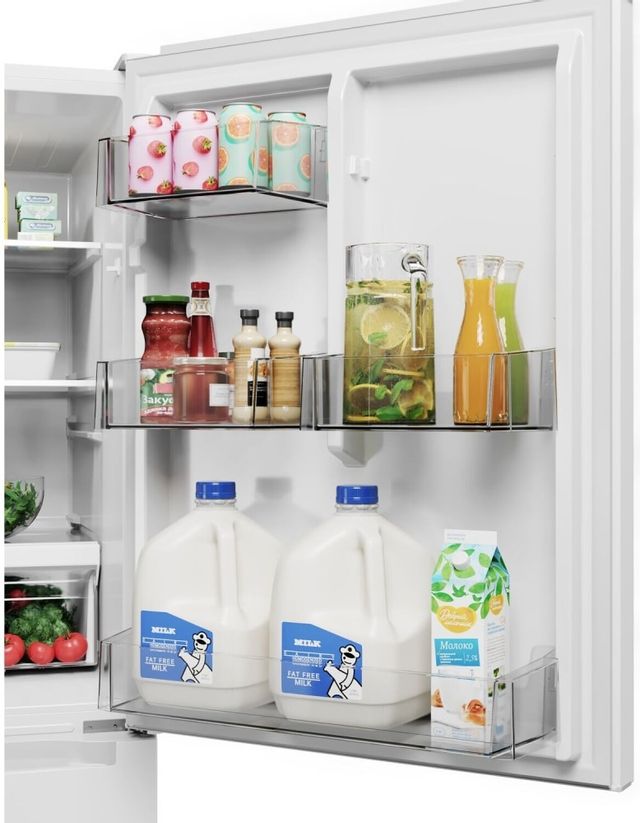 Midea® 18.7 Cu. Ft. White Bottom Freezer Refrigerator 5