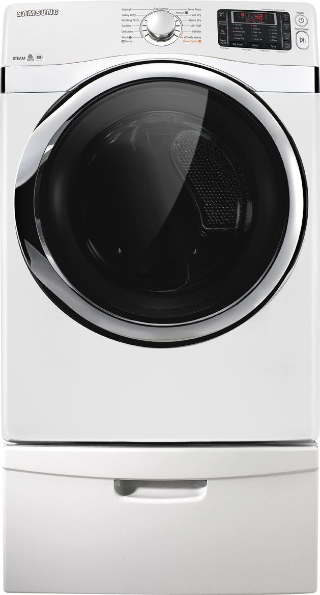 Samsung 7.5 Cu. Ft. White Front Load Gas Dryer 0