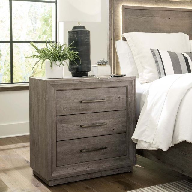 Liberty Horizons Brownstone Bedside Chest 5