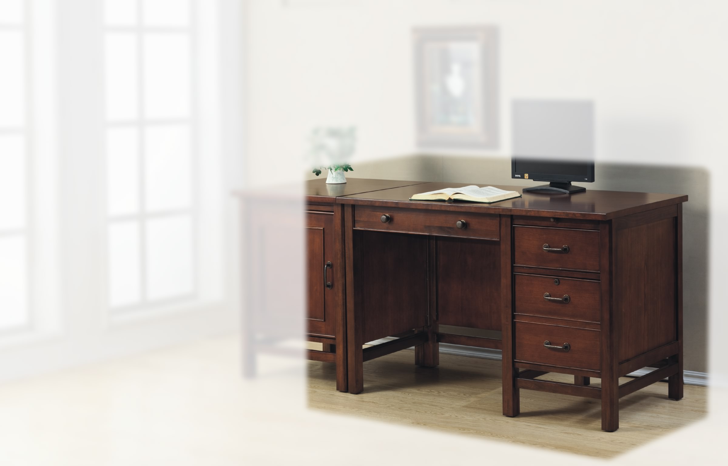 solid cherry writing desk