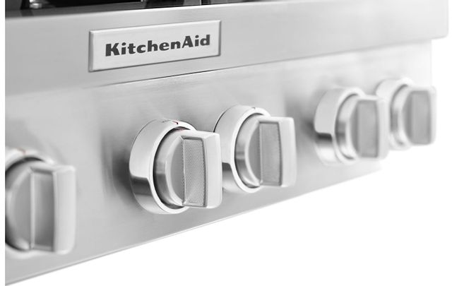 KitchenAid® 36" Stainless Steel Gas Rangetop 2