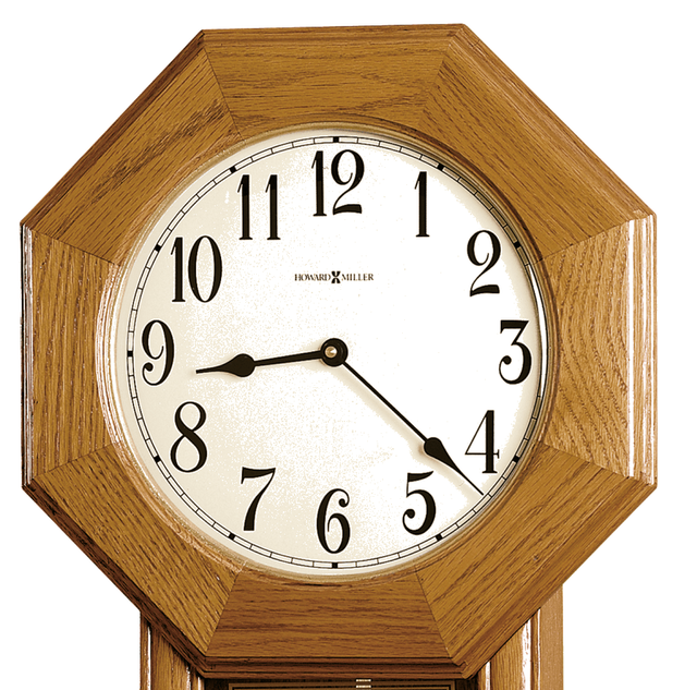 Howard Miller® Elliott Golden Oak Wall Clock 1