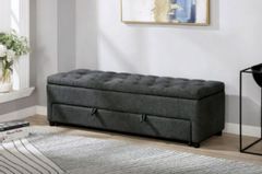 Furniture of America® Aguda Dark Gray Storage Bench