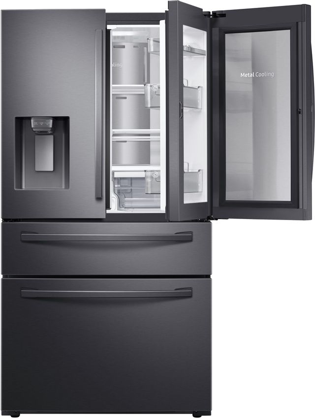 Samsung 27.8 Cu. Ft. Fingerprint Resistant Black Stainless Steel French Door Refrigerator-2