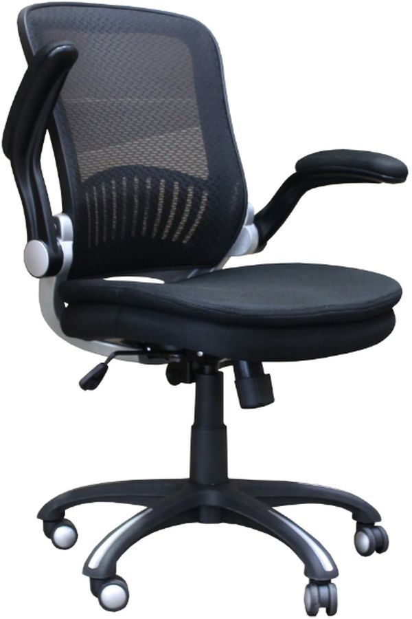 Parker House® Black Fabric Desk Chair-1