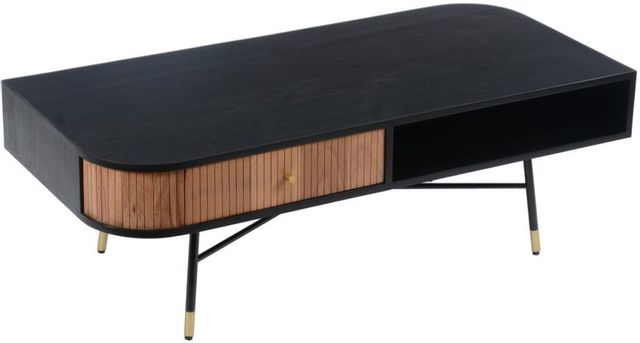 Moe's Home Collection Black and Tan Coffee Table 1