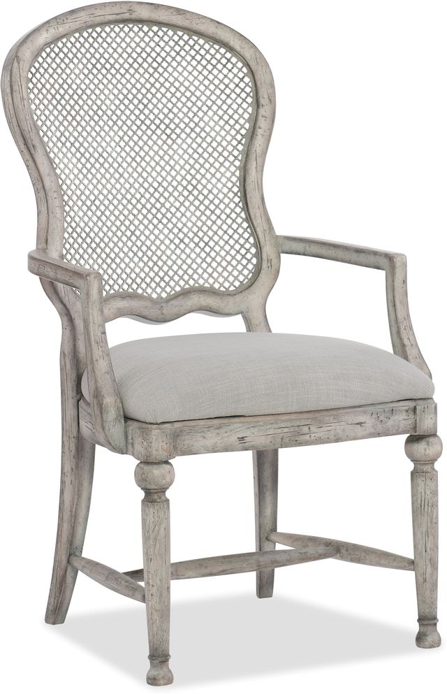 Hooker® Furniture Boheme Gray Gaston Metal Back Arm Chair 0