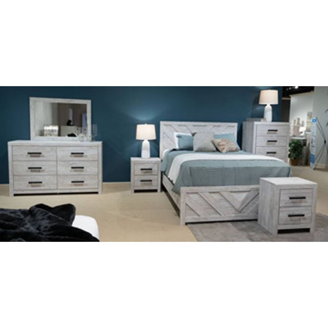 Signature Design by Ashley® Cayboni Whitewash Queen Panel Bedroom Set