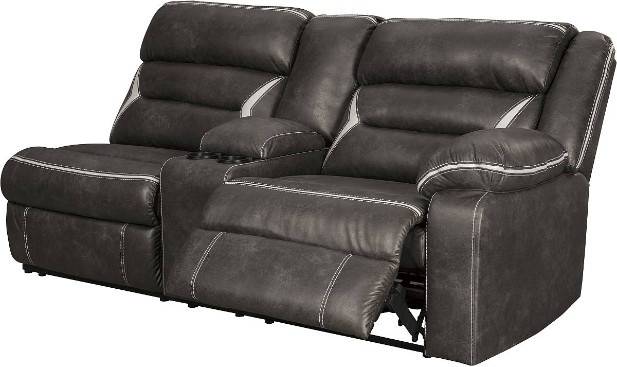 Signature Design by Ashley® Kincord 2-Piece Midnight Power Reclining  Sectional