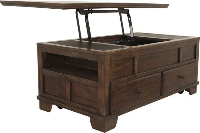 Signature Design by Ashley® Gately Medium Brown Lift Top Coffee Table 8