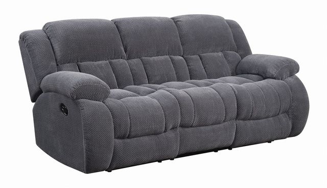 Coaster® Weissman Charcoal Reclining Sofa 0