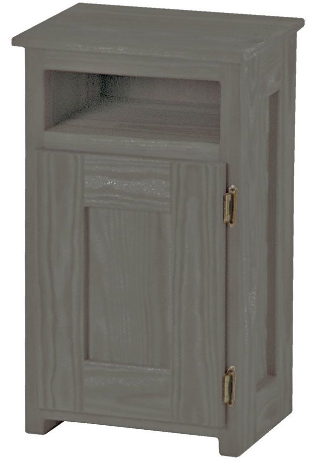 Crate Designs™ Classic Right Side Hinge Door Petite Nightstand with Lacquer Finish Top Only 9