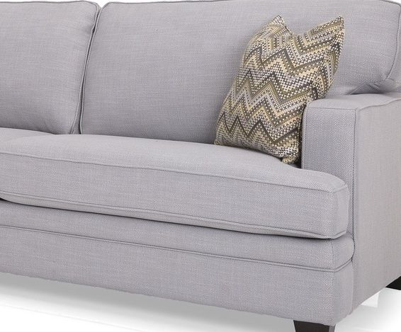 Decor-Rest® Furniture LTD 2696 2 Piece Gray Sectional 2