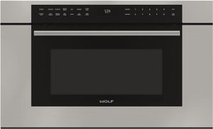 Wolf® M Series Transitional 1.6 Cu. Ft. Stainless Steel Built In Drop-Down Door Microwave Oven