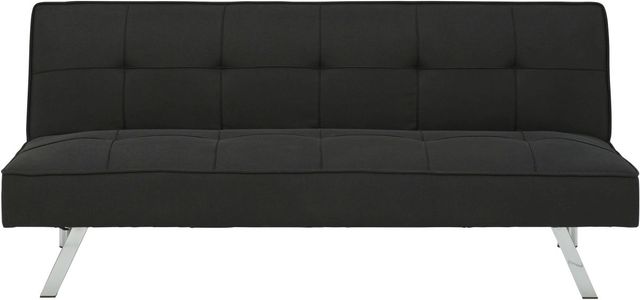 Signature Design by Ashley® Santini Black Flip Flop Armless Sofa-1