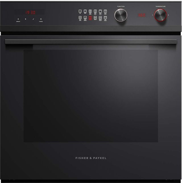 Fisher & Paykel Series 9 24" Black Electric Built In Single Oven 0