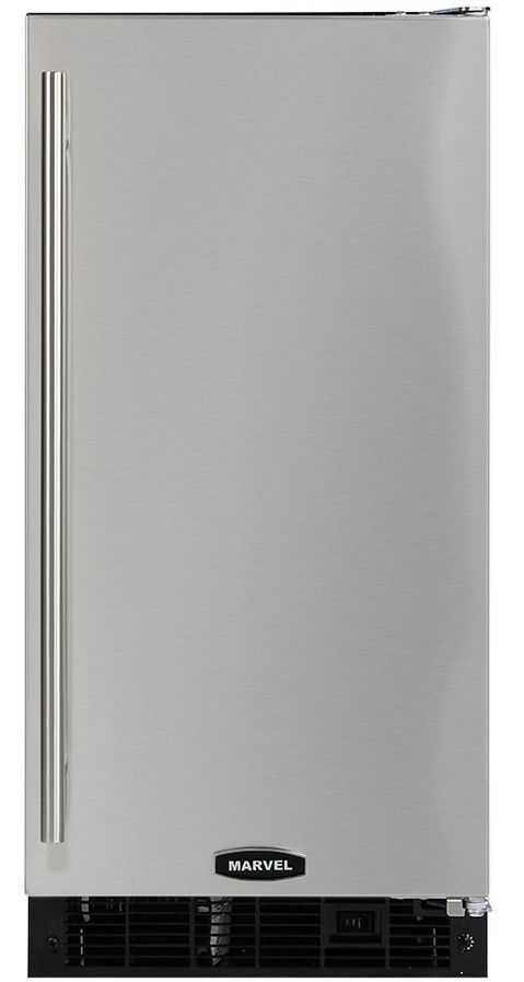 Marvel Outdoor 15" Clear Ice Machine-Stainless Steel