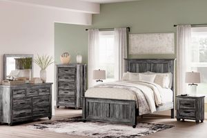 Benchcraft® Thyven Smokey Gray 5 Piece Queen Bedroom Set