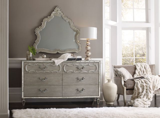 Hooker® Furniture Sanctuary Bedroom Shaped Mirror 1