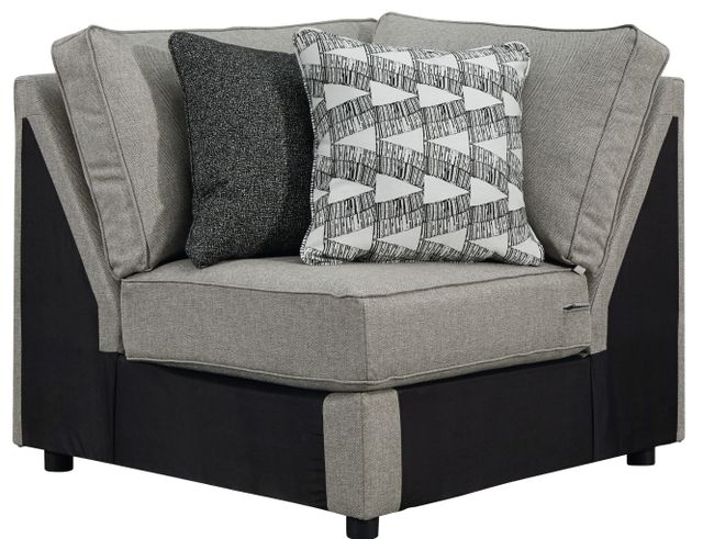 Benchcraft® Marsing Nuvella 4-Piece Slate Sectional with Chaise 4