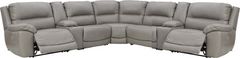 Signature Design by Ashley® Dunleith 7-Piece Gray Power Reclining Sectional