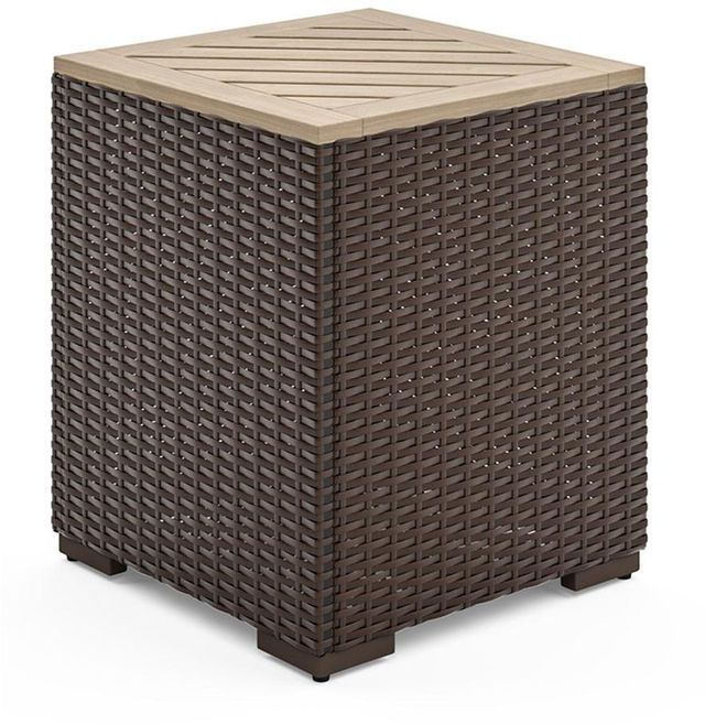 homestyles Palm Springs Brown End Table-1