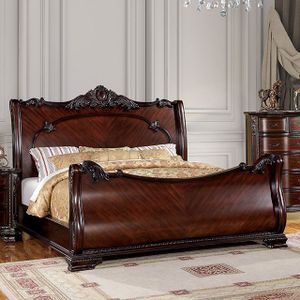 Furniture of America® Bellefonte Brown Cherry Queen Bed