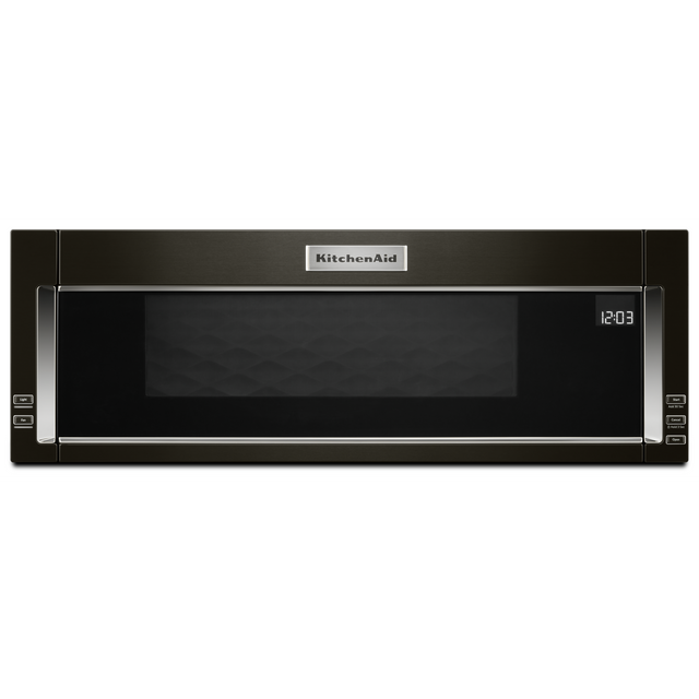 KitchenAid® 1.1 Cu. Ft. Black Stainless Steel Over the Range Microwave