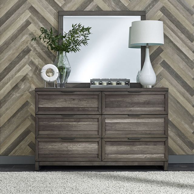 Liberty Furniture Tanners Creek Gray Dresser and Mirror 8