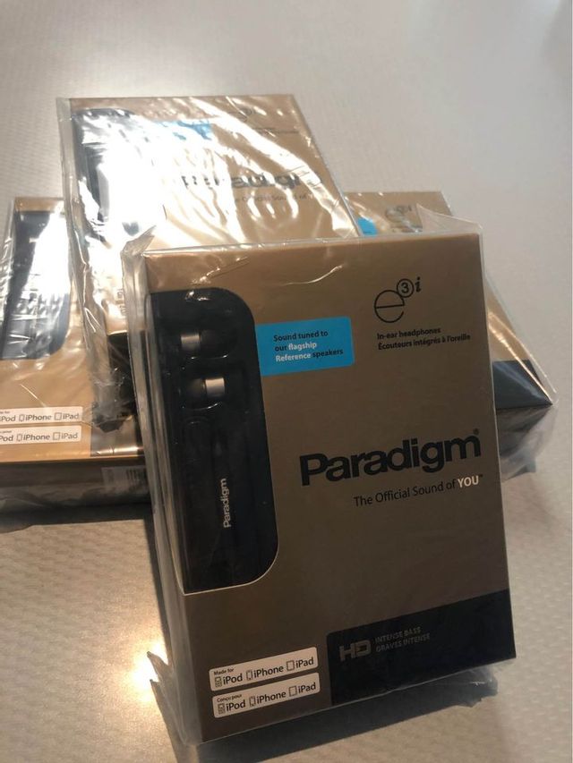Paradigm® Shift Series e3i Black In-Ear Headphone 0
