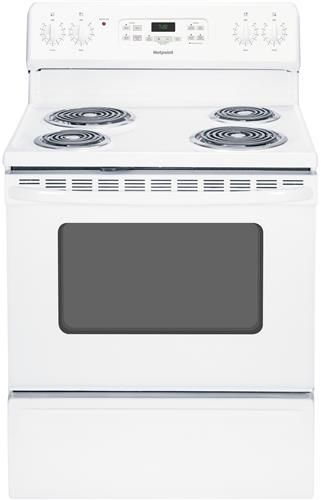 Hotpoint® 30" Free Standing Electric Range-White 4