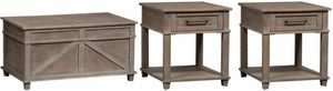 Liberty Parkland Falls 3-Piece Weathered Taupe Living Room Table Set