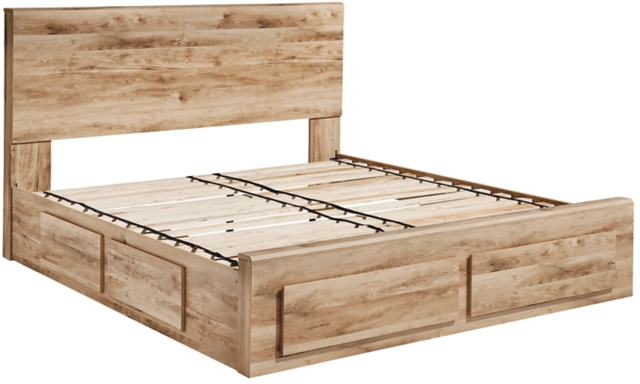 Signature Design by Ashley® Hyanna Tan Queen Panel Storage Bed 7