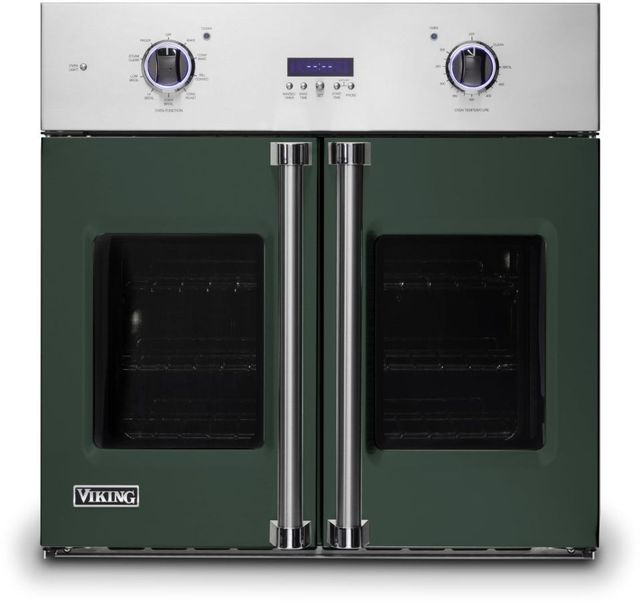 Viking® Professional 7 Series 30" Blackforest Green Built In Single Electric French Door Wall Oven