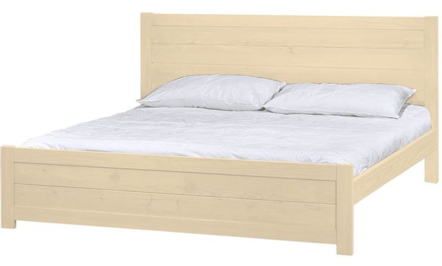 Crate Designs™ Furniture HarvestRoots Unfinished 43" King Panel Bed 0