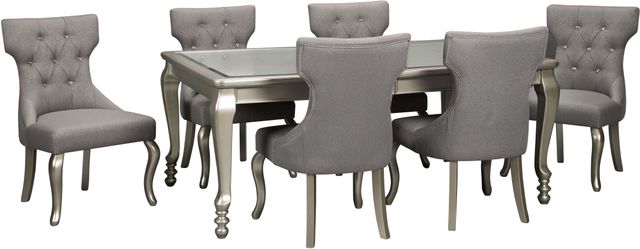 Signature Design by Ashley® Coralayne Silver Rectangular Dining Room Extension Table-2