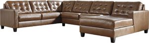 Signature Design by Ashley® Baskove 4-Piece Auburn Right-Arm Facing Sectional with Chaise