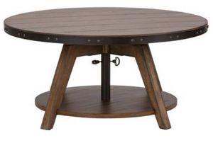 Liberty Aspen Skies Weathered Brown Motion Cocktail Table