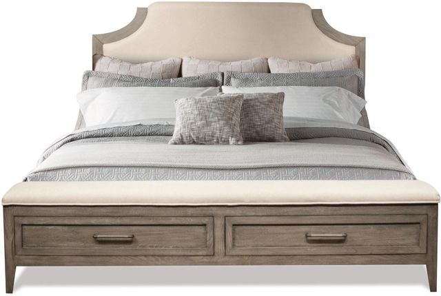 Riverside Furniture Vogue King Upholstered Storage Bed-0