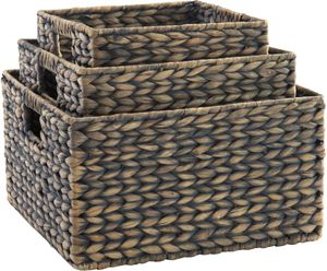 Mill Street® Elian 3-Piece Antique Gray Basket Set