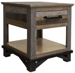 International Furniture Direct Loft Brown/Gray End Table