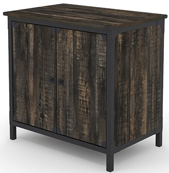 Sauder® Steel River® Carbon Oak® Storage Cabinet