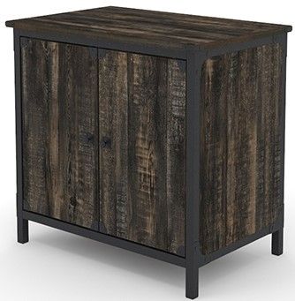 Sauder® Steel River® Carbon Oak® Storage Cabinet-0