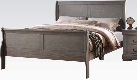 ACME Furniture Louis Philippe Antique Gray Twin Bed