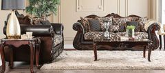 Furniture of America® Jamael 2-Piece Brown/Espresso Sofa and Loveseat
