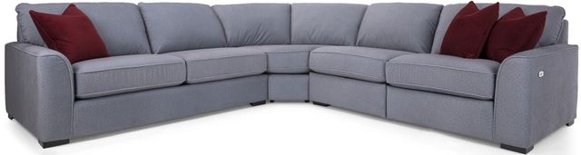 Decor-Rest® Furniture LTD 2786 3 Piece Gray Power Reclining Sectional