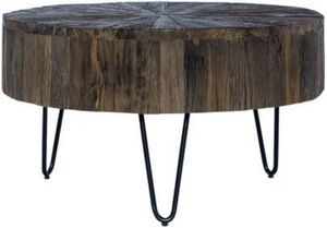 Liberty Canyon Railroad Brown Accent Table