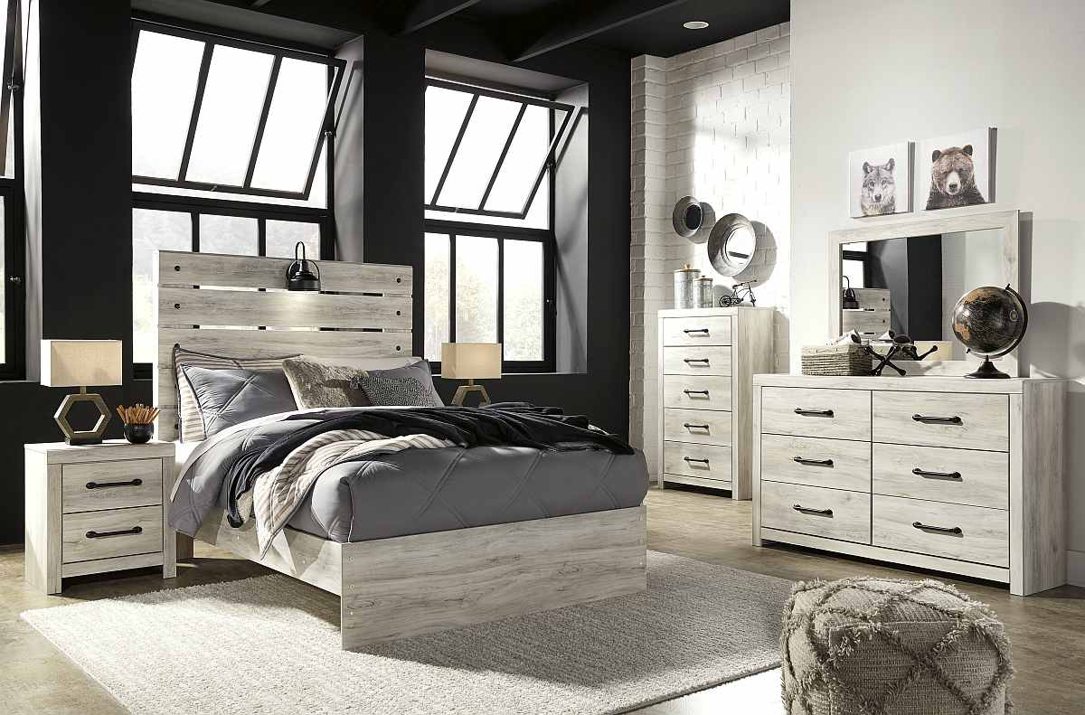 Signature Design by Ashley® Cambeck 3 Piece Whitewash Full Bedroom Set