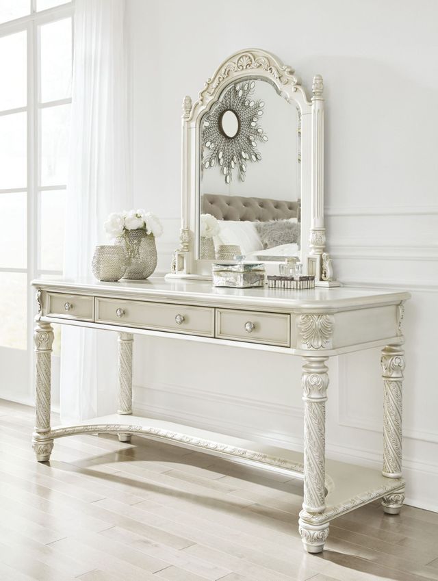 Signature Design by Ashley® Cassimore Pearl Silver Vanity Mirror 2