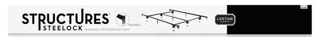 Malouf® Structures® Steelock® Queen Bolt-On Headboard/Footboard Bed Frame 11